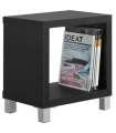 Mesa auxiliar kubox 1x1 preto finish, 48 cm (alto) 41cm (largura) 29 cm (back)