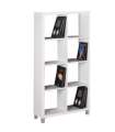 Alta prateleira kubox 2x4 acabamento branco, 146 cm (alta)76 cm (largura)29 cm (back) .