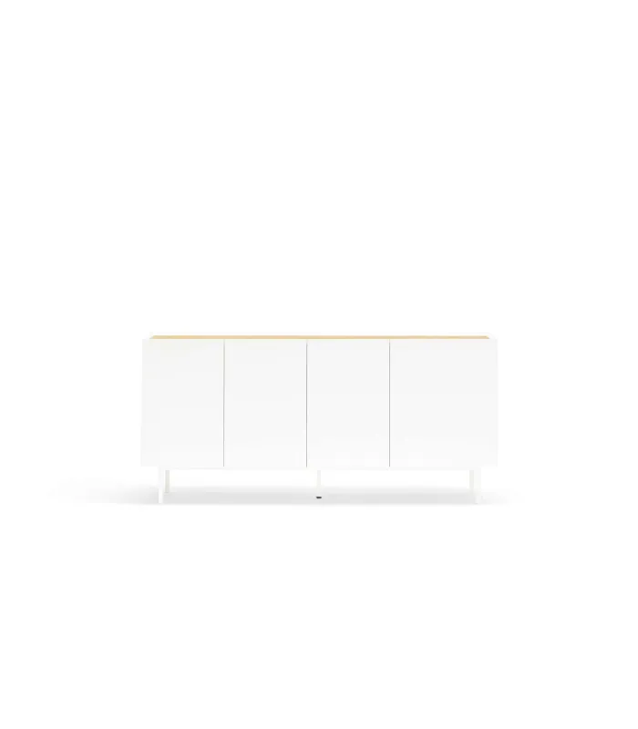 Aparador Arista blanco, moderno y funcional