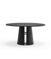 Mesa redonda para modelo de cozinha ou sala de jantar Cep black finish, 157cm (largura) 75cm (alta) 157cm (largo)