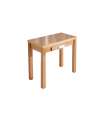 Mesa de cozinha Elia com abertura tipo livro terminou carvalho, 80 x 40/80 x 76 cm (largo x largura x alta)