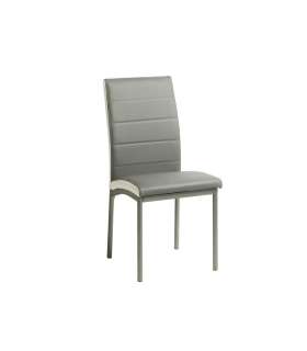 Pack 4 Amelia chairs in grey, burgundy and camel