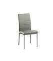 Pack 4 sillas Lara tapizadas en polipiel gris, 91 cm(alto)44 cm(ancho)58 cm(largo)
