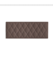 Cabecero para colchón de 135/140cm Melania tapizado marrón, 150cm(ancho) 60cm(alto) 3.5cm(fondo)