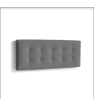 Cabecero Mila para colchón de 150 tapizado en gris, 160cm(ancho) 60cm(alto) 9cm(fondo)