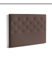 Cabecero Nadia para colchón de 135/140cm tapizado marrón, 150cm(ancho) 120cm(alto) 9cm(fondo)