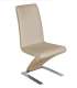 copy of Silla de comidor en tela beige GANTE 55 x 55 x 86/49 cm