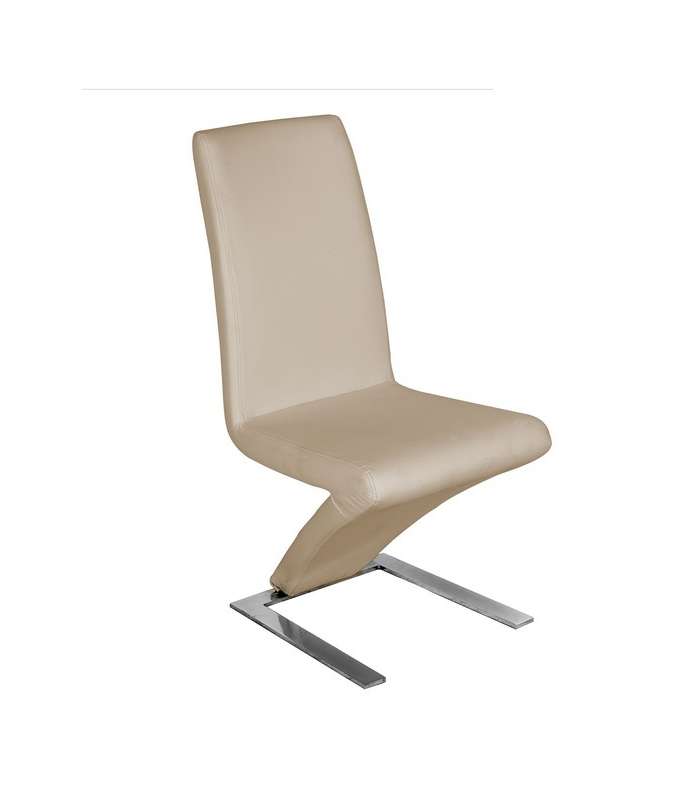 copy of Silla de comidor en tela beige GANTE 55 x 55 x 86/49 cm