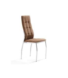 Pack de 4 sillas modelo PETRA acabado tela gris claro, marrón o