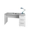 Gabinete de Mesa Tóquio três gavetas branco artik 74 cm (alto)138 cm (largura)60 cm (largo)