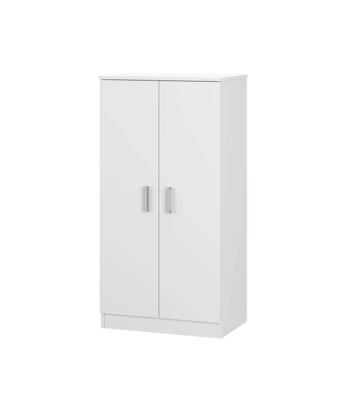 Armario multiusos 2 puertas Sfera en blanco 55x108x36 cm