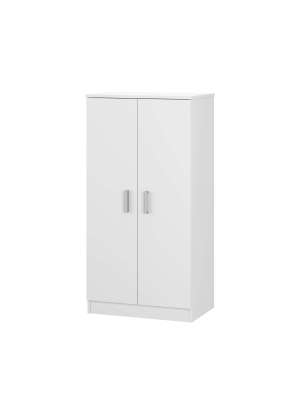 Armario multiusos 2 puertas Sfera en blanco 55x108x36 cm