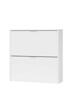 Zapatero blanco 2 puertas, ideal para 16 pares