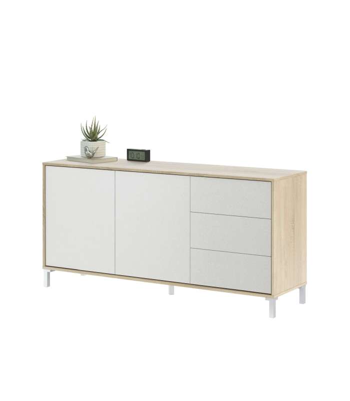 FRS Aparadores Nabur Canadian Oak e White Artik Sideboard 154