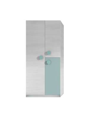 Armario Violeta 3 puertas blanco/verde 200x90x52 cm