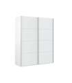 Wardrobe with two sliding doors Arya 150 cm in white artik,