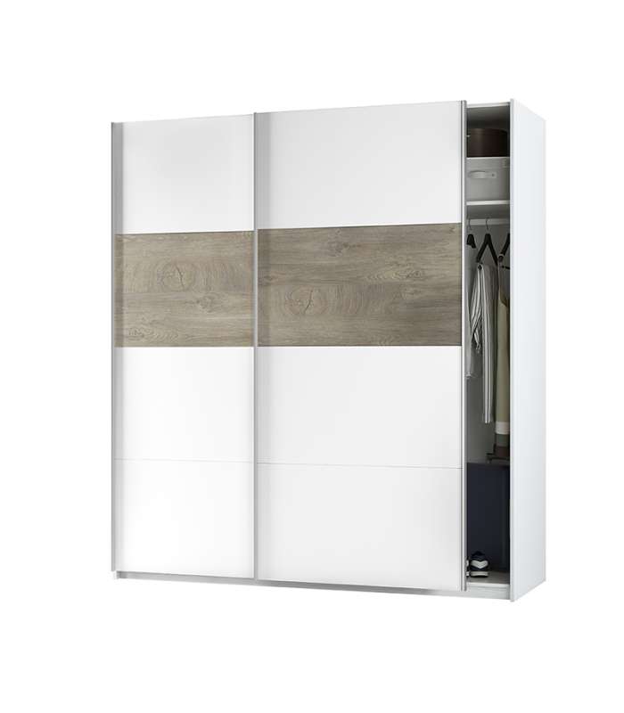 Linuss 180 cm closet cabinet with 2 sliding doors 200 cm high x