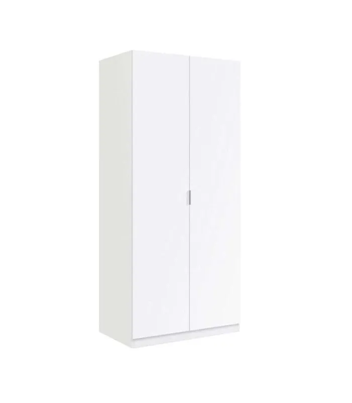Armario Herro blanco 2 puertas, 180x81x52 cm