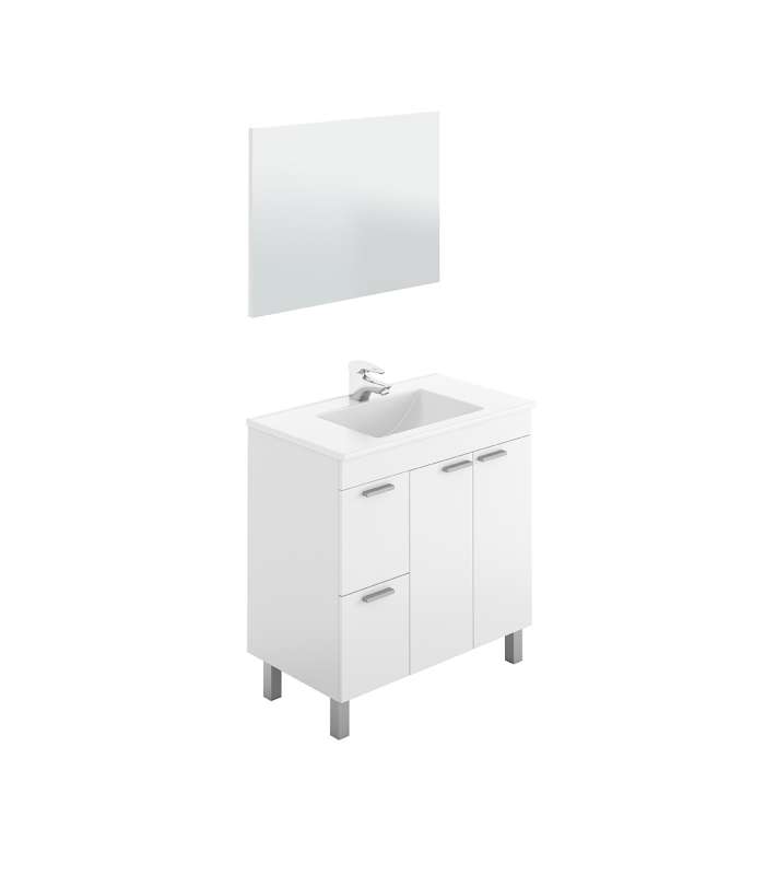 FRS Conjuntos baño Mueble con lavabo y y espejo Marta en