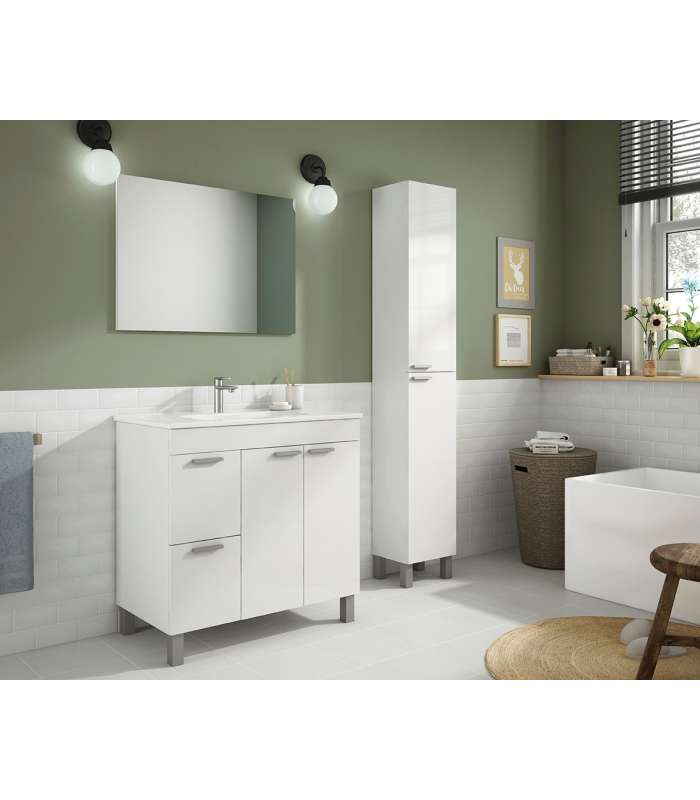 Aktiva 80cm wide furniture with sink + mirror