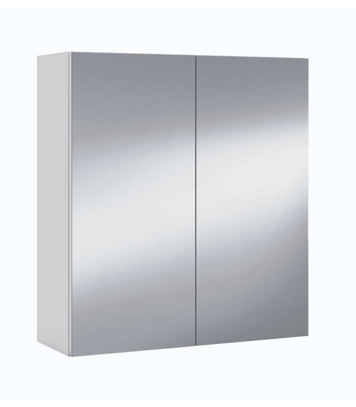 Sulf armoire dressing 2 portes avec miroir finition blanc