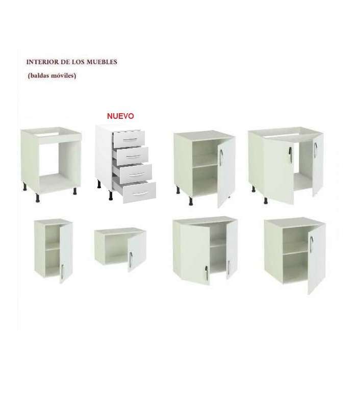 MD BLOCK Modelo Kit-Kit Cocina completa KIT-KIT de 2,40 metros