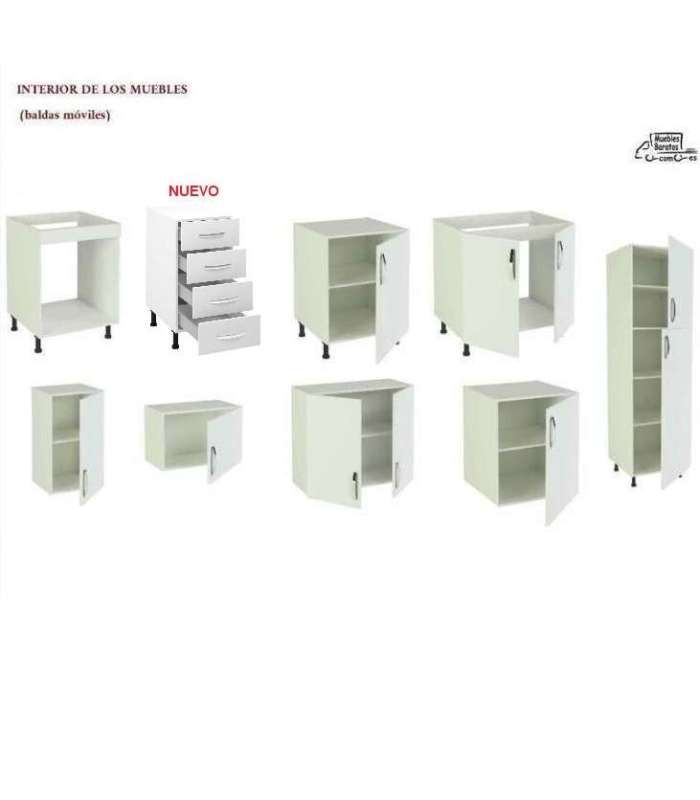 MD BLOCK Modelo Kit-Kit Cocina completa KIT-KIT NEW con zocalo