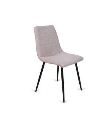 Pack of 4 Valencia chairs upholstered in grey or pink stick.