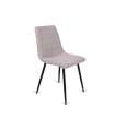 Pack de 4 sillas Valencia tapizadas en tejido rosa palo. 45 cm(ancho ) 86 cm(altura) 51 cm(fondo)