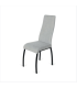 Pack of 4 Dora chairs in stone or gray fabric finish.