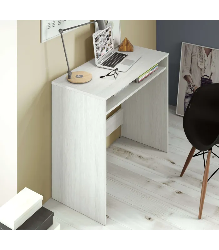 Escritorio Austin blanco alpes, práctico y elegante