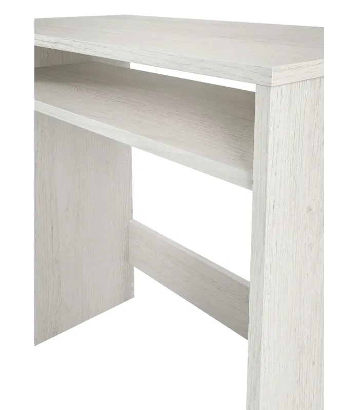 Escritorio Austin blanco alpes, práctico y elegante