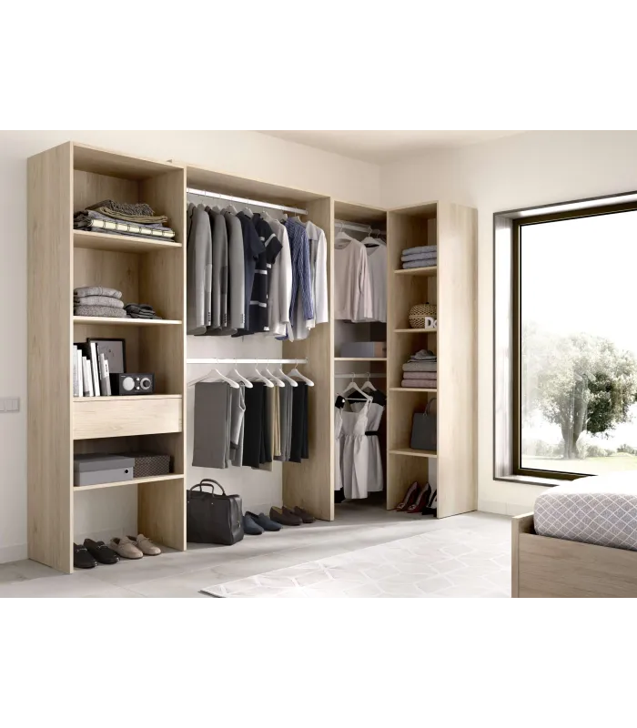 Vestidor de rincón Luz Natural 248x79.4x187 cm