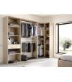 Vestidor de rincón  Luz 3 color Natural 248cm (ancho) 79.4 cm (fondo) 187 cm (alto)