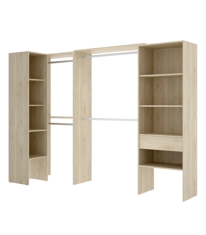 Guarda-roupa Ventilador de Canto Natural 248x79,4x187 cm