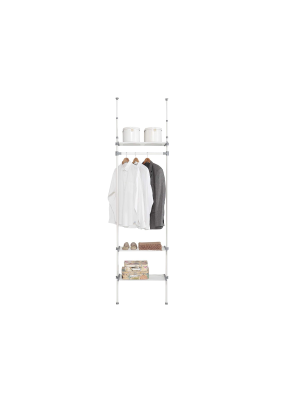 Camarim branco com 3 prateleiras - 240/280 cm