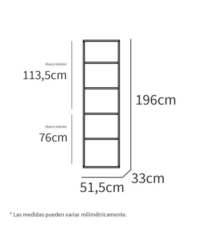 PTARCH Armarios-estanterias Estantería-3 cuatro estantes