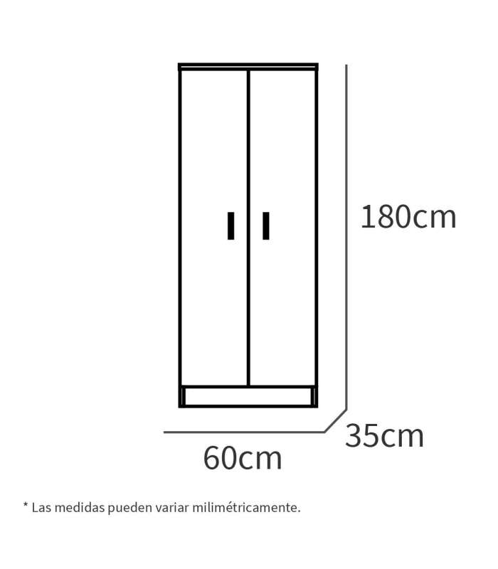 PTARCH Armarios multiusos Armario multiusos con dos acabado