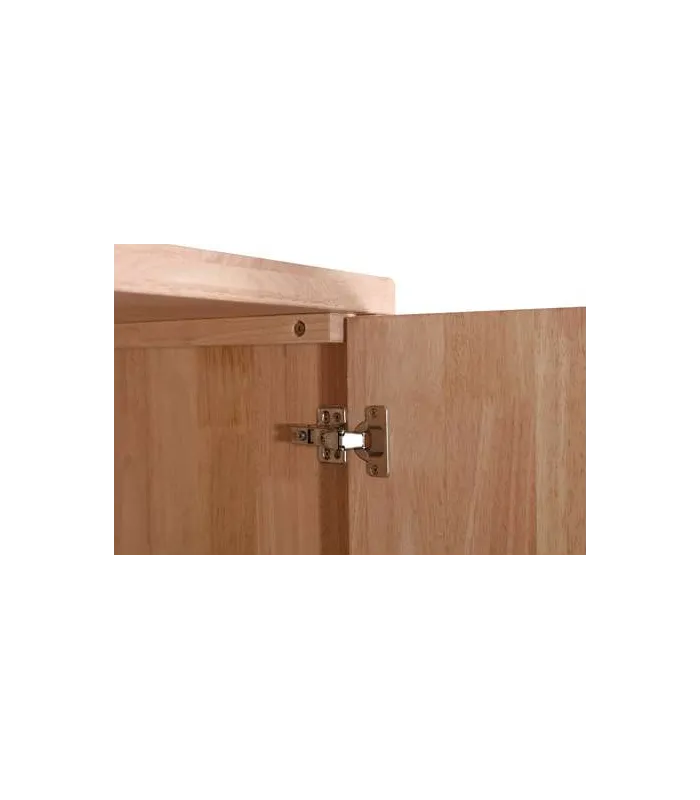 Consola alta Berg 2 puertas, roble nordish/blanco