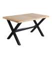 copy of Fixed lounge table Loft in wild oak white or black structure.