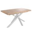 Mesa de jantar extensa Xena terminar carvalho nordish/white, 76cm (alta) 140-180-220cm (largura) 90cm (fondoo)