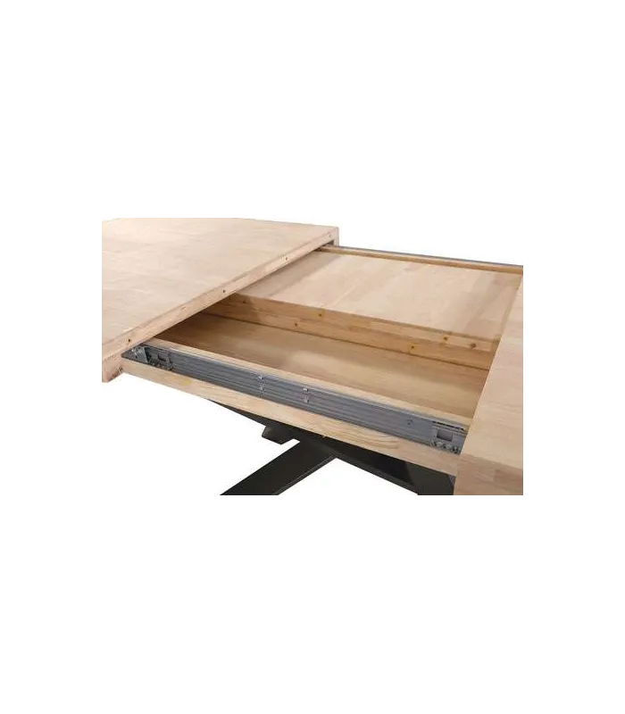 Mesa de comedor extensible Xena roble nordish/negro