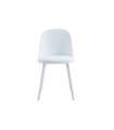 Pack de 4 sillas Happy para salón, cocina o terraza acabado blanco, 80cm(alto) 45cm(ancho) 55cm(fondo).