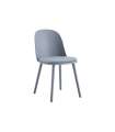 Pack de 4 sillas Happy para salón, cocina o terraza acabado gris, 80cm(alto) 45cm(ancho) 55cm(fondo).