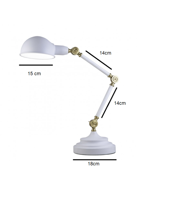 Flexo modelo Tadao acabado blanco 70 cm(alto) 18cm(ancho)