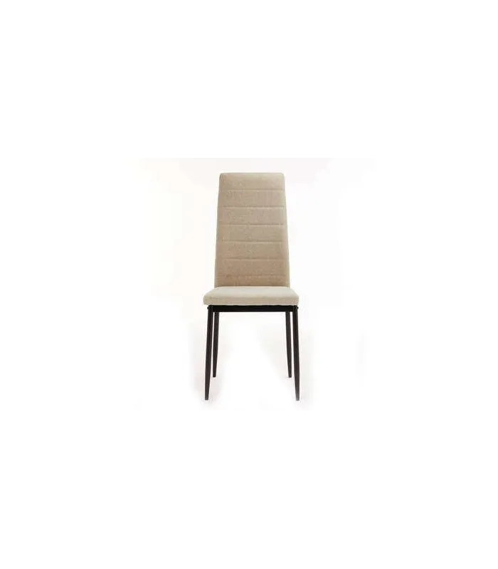 Pack de 6 sillas Modelo Cíes en tela Barrel beige