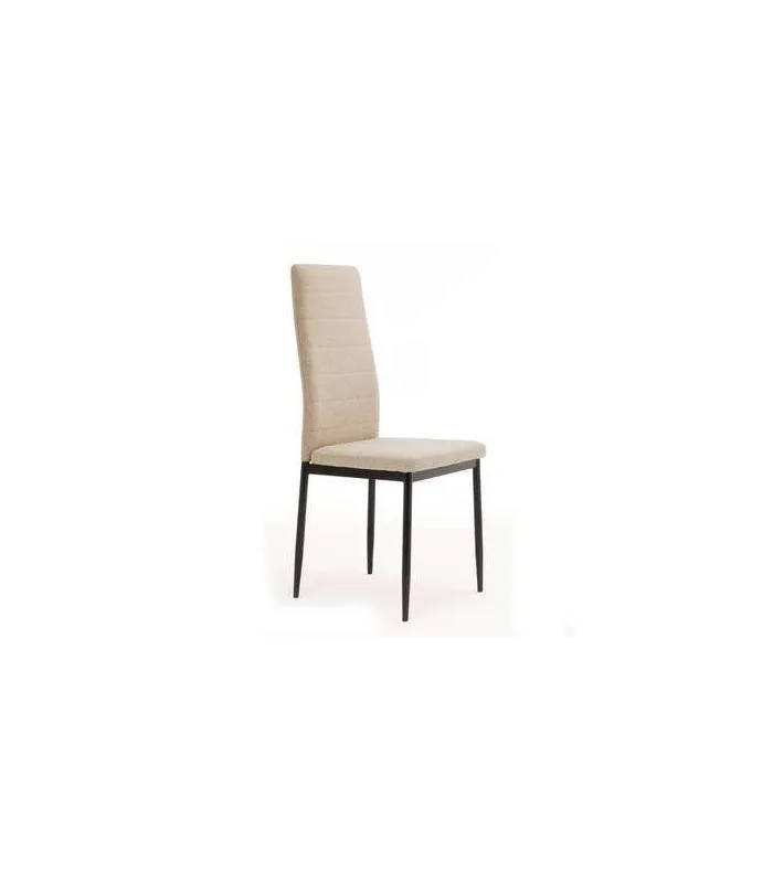 Pack de 6 sillas Modelo Cíes en tela Barrel beige