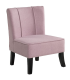 MBTIC Poltronas e assentos Poltrona estofada em tecido rosa