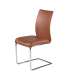 MBTIC 1 silla Silla Luca tapizadas en polipiel en color cuero