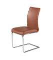 Luca chair upholstered in leather in various colors